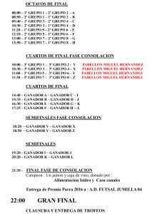 OCTAVOS DE FINAL PABELLON MUNICIPAL DE DEPORTES