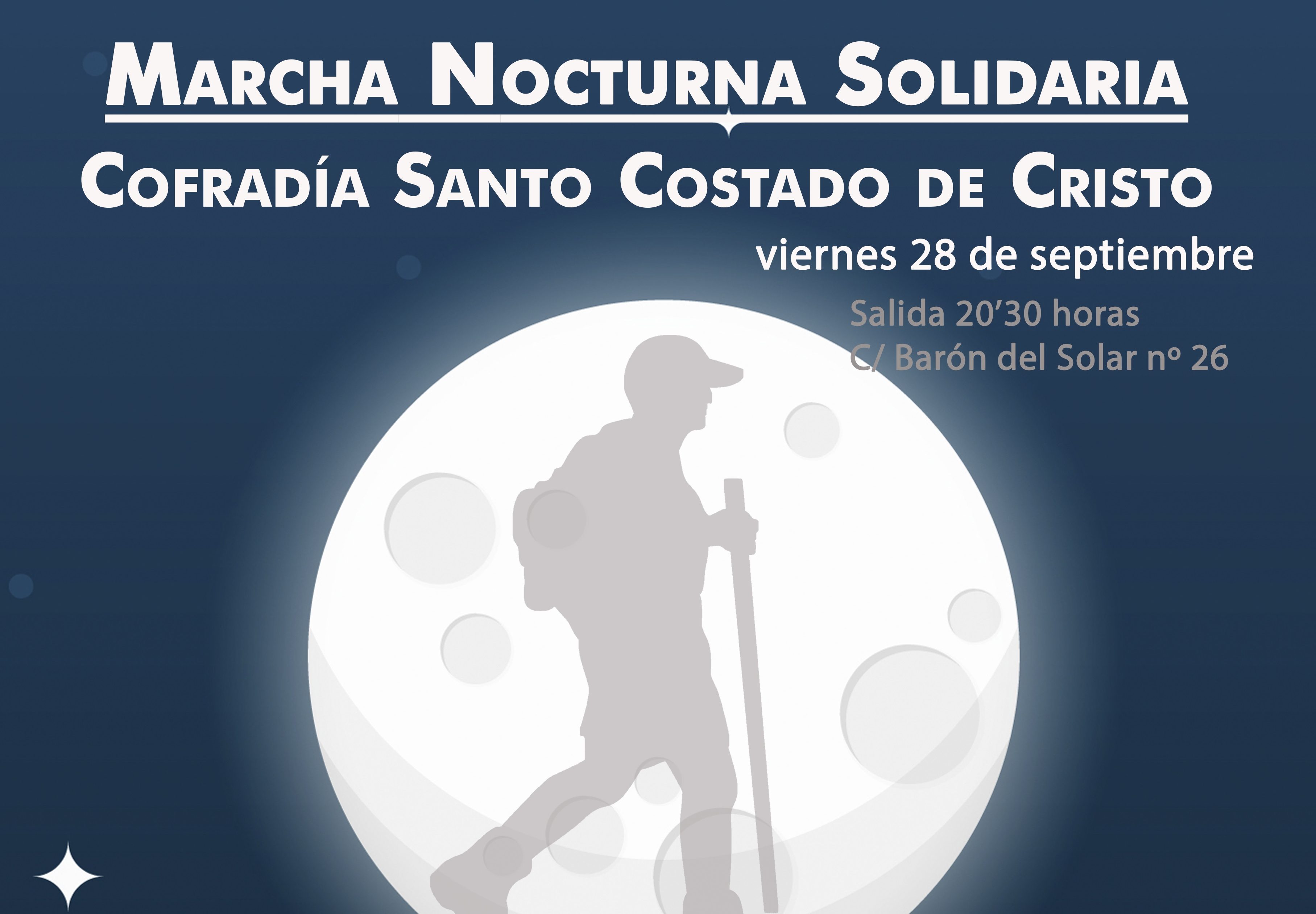 La marcha nocturna de El Santo Costado será el viernes 28