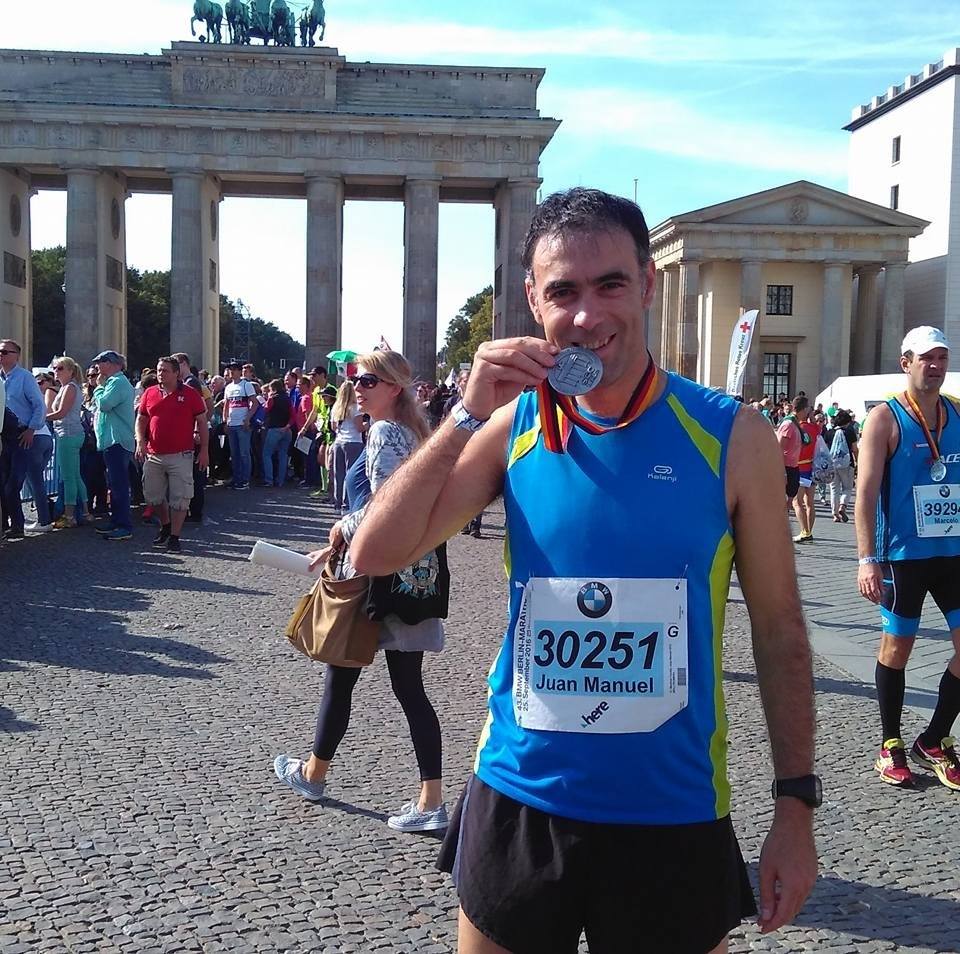Juan Manuel Martínez logró terminar la maratón de los récords en Berlín