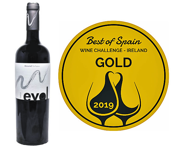 Evol, en su añada 2018, consigue la medalla de oro en el Best of Spain Wine Challenge Irlanda