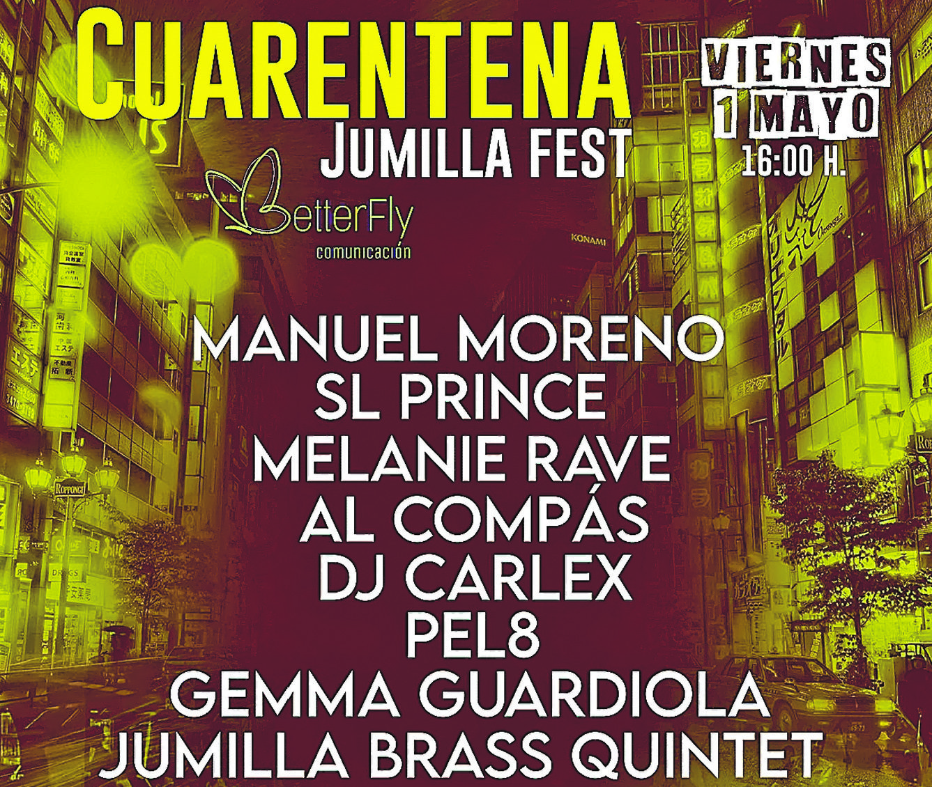 El ‘Cuarentena Jumilla Fest’ amenizará el confinamiento con grandes artistas locales