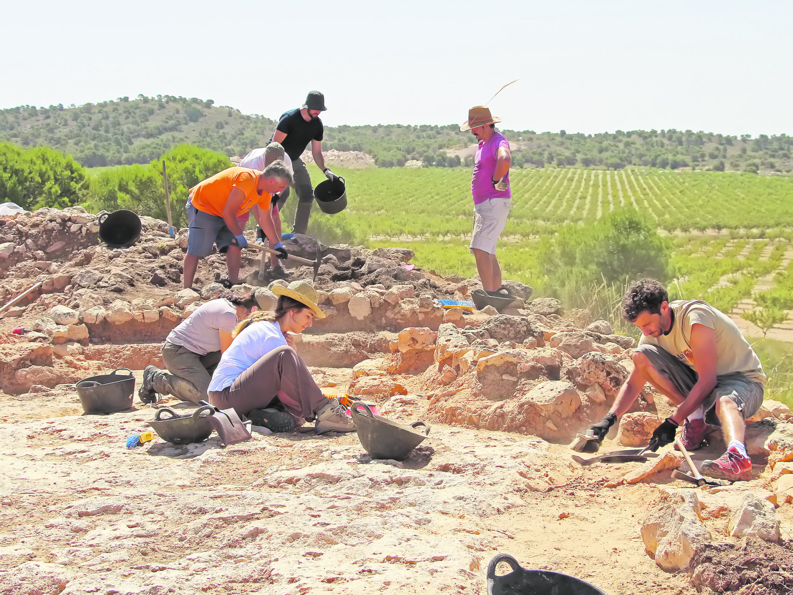 Arranca la segunda campaña de excavaciones en el yacimiento de la sierra Gorgociles del Escabezado