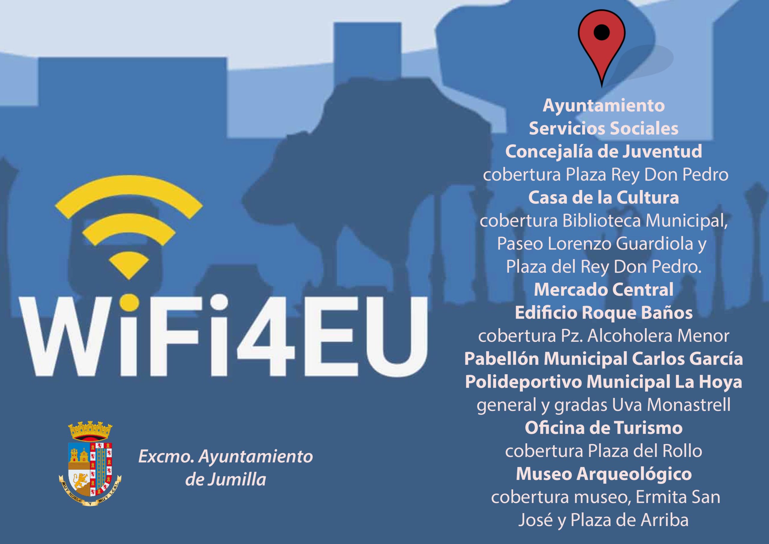 Jumilla dispondrá en breve de 15 nuevos puntos de acceso a internet que facilitarán a los ciudadanos conectarse a la red