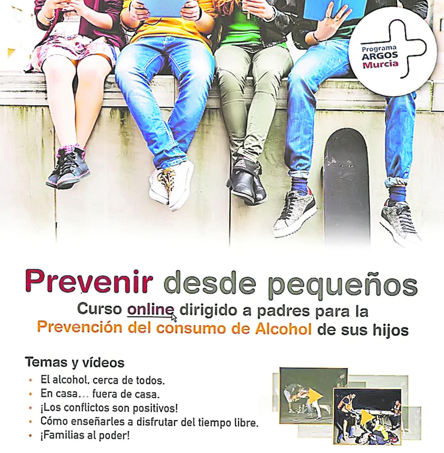 Sanidad y Salubridad coordinan un curso online para prevenir desde pequeños el consumo de alcohol de los hijos