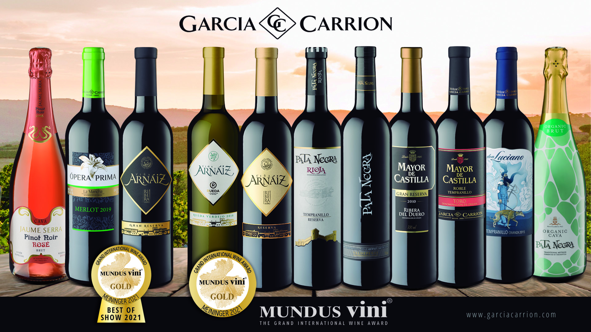 García Carrión logra 51 medallas para sus vinos en ‘Mundus Vini’ y ‘Sakura Awards’