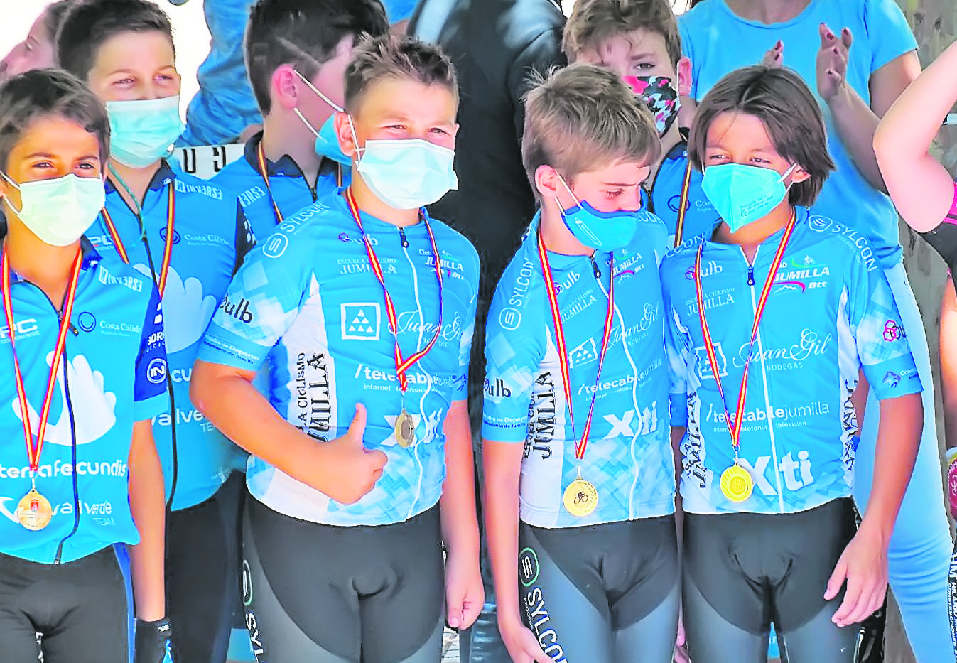 La II Carrera de Ciclismo Ciudad de Yecla contó con 21 miembros de la Escuela de Jumilla