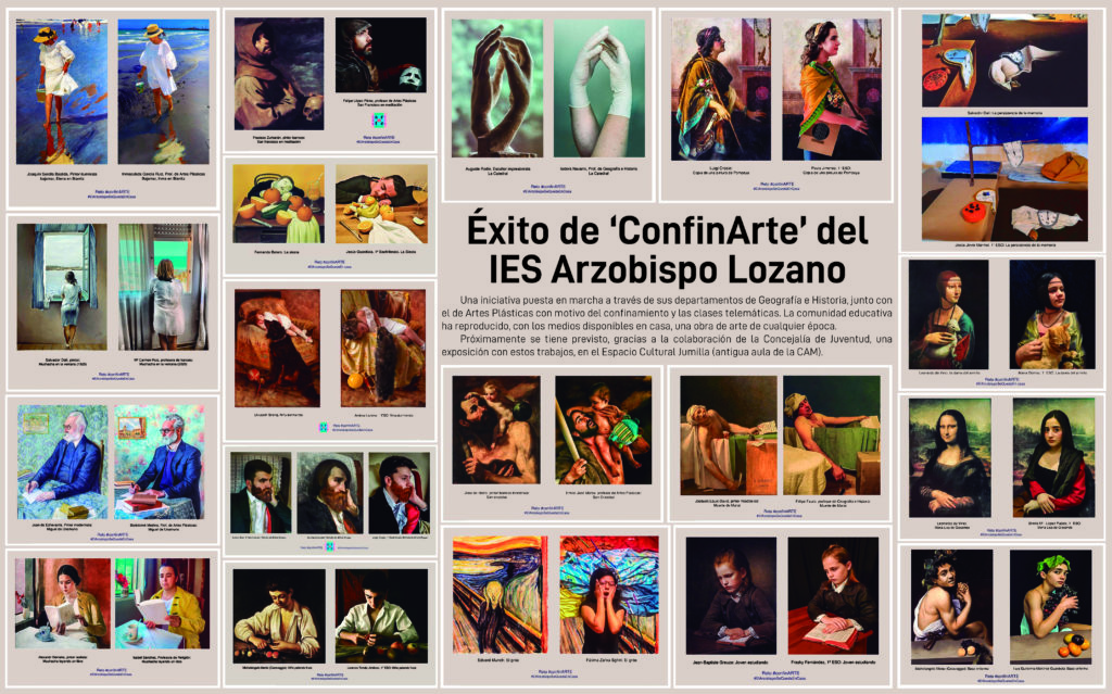 ConfinArte salta de las redes sociales a una exposición y un libro de “arte y enseñanza”