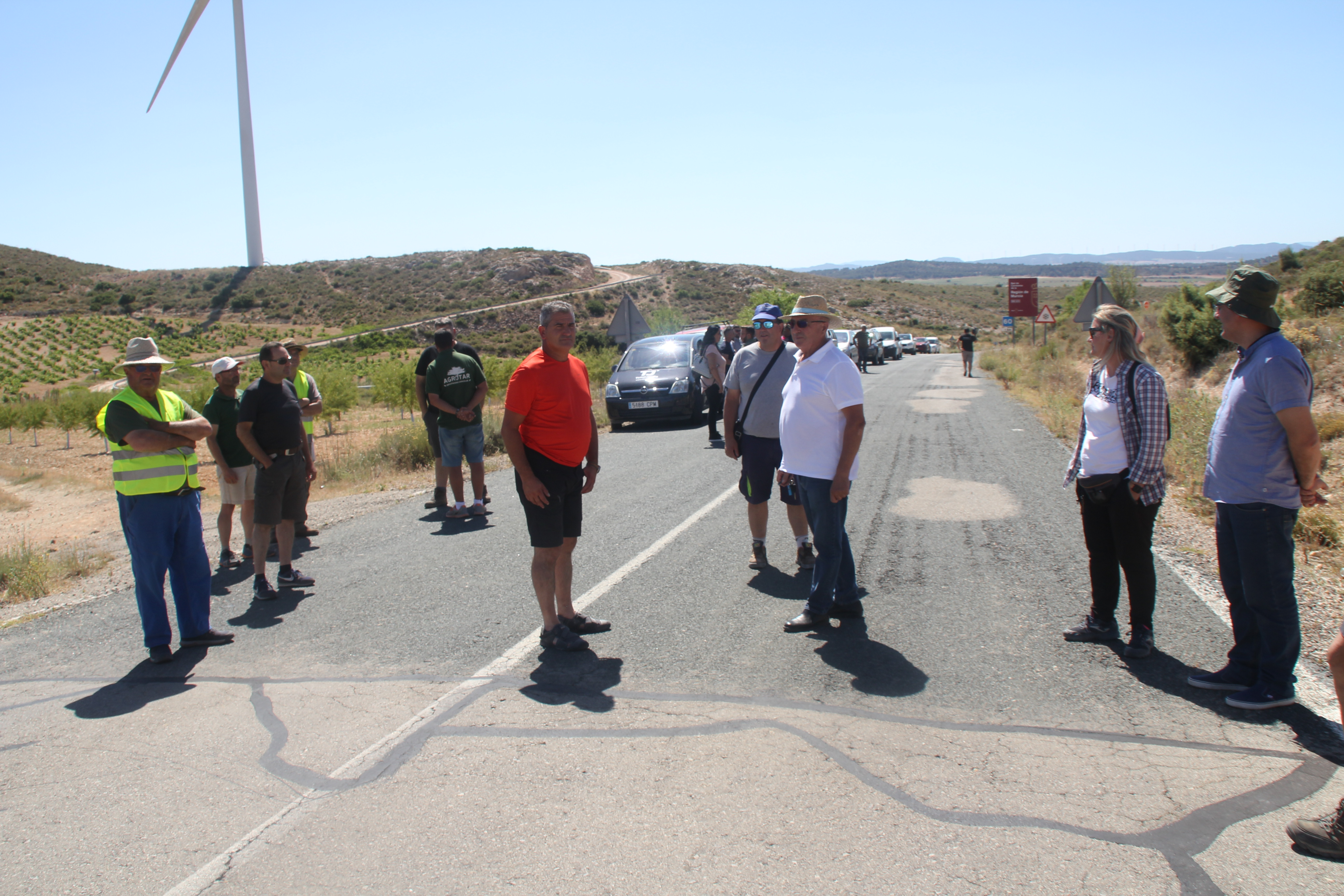 Las protestas por el estado de la carretera de Fuente Álamo se endurecen