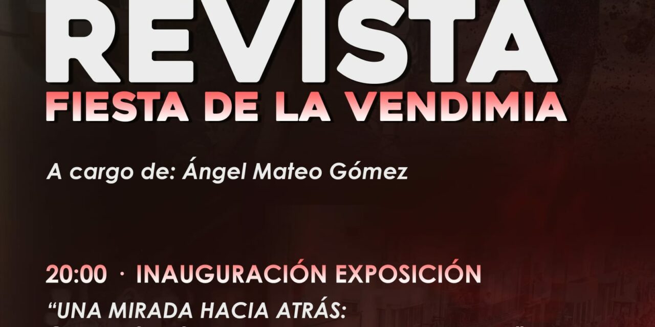Ángel Mateo Gómez presenta mañana la revista de la Fiesta de la Vendimia