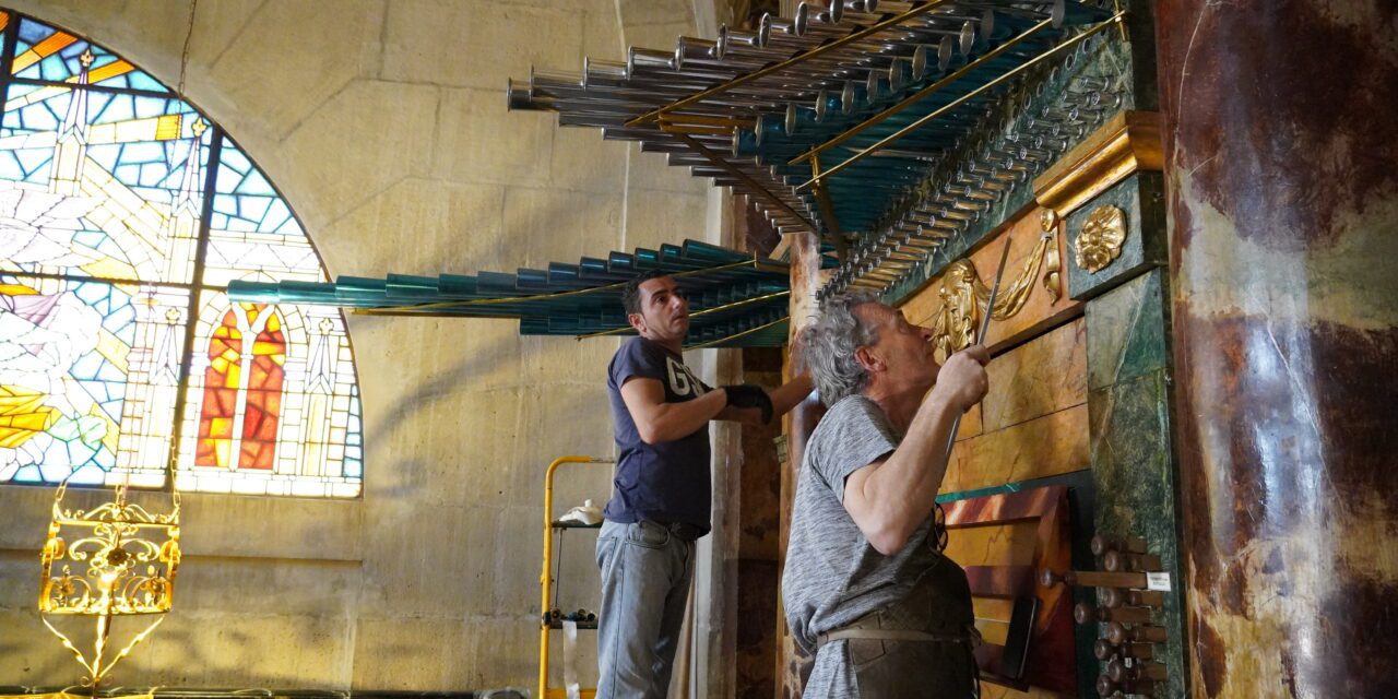 Desmottes finaliza la 3ª fase de restauración del órgano con 208 tubos de trompetería horizontal