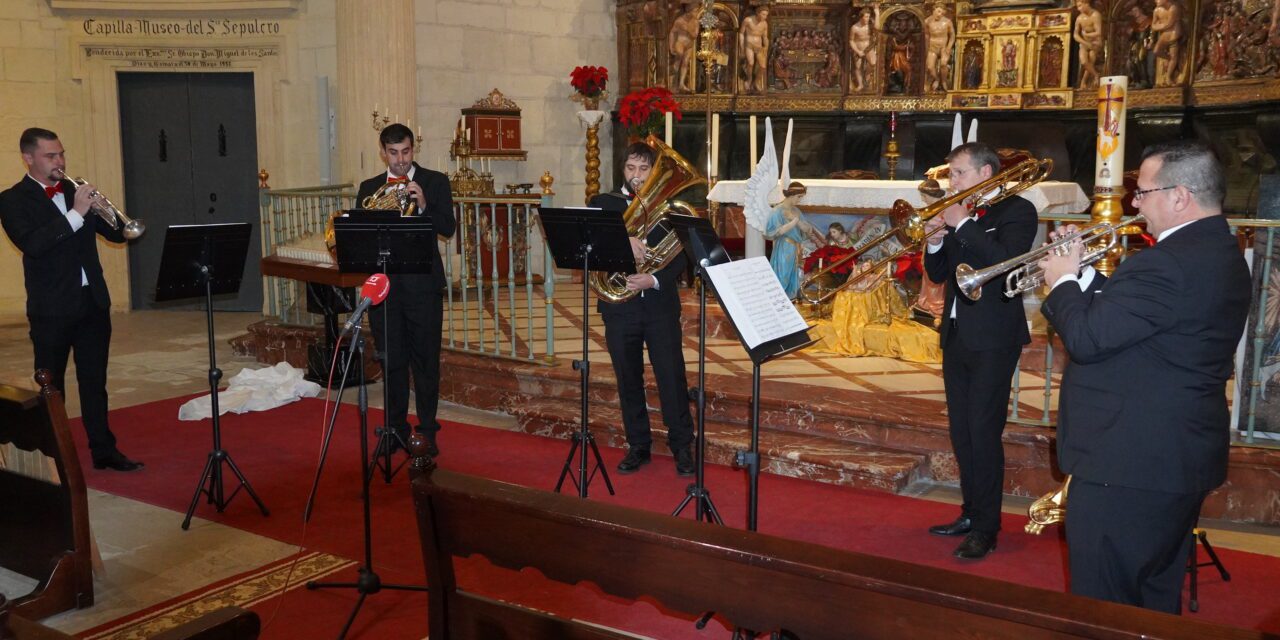 Jumilla Brass Quintet vuelve a la iglesia de Santiago con un concierto de Navidad