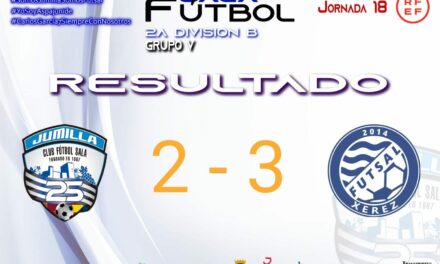 El Jumilla CFS no pudo con el Xerez Deportivo, un rival directo que lucha por la permanencia (2-3)