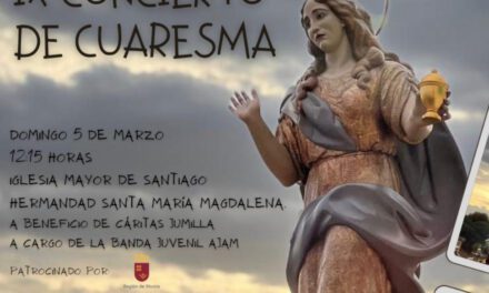 La Hermandad Santa María Magdalena celebra el domingo su IX Concierto de Cuaresma