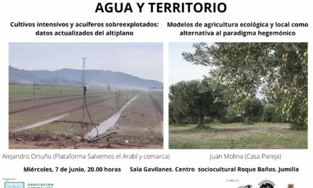 Stipa organiza una charla sobre ‘Agua y territorio’ para el próximo miércoles 7 de junio
