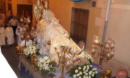 La Virgen de la Asunción ya está en la iglesia de El Salvador y será trasladada a San Juan el sábado