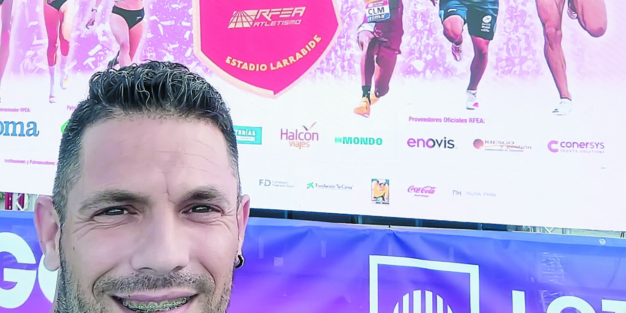 Álex Barrón, con la selección murciana en el Campeonato de España de Federaciones