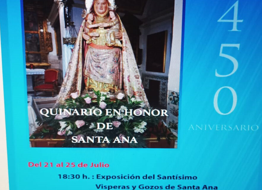 La comunidad franciscana programa actos con motivo de la festivida de Santa Ana