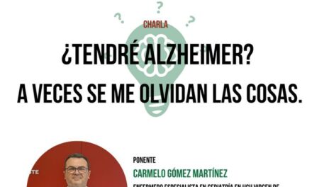 «¿Tendré Alzheimer?, A veces se me olvidan las cosas». Carmelo Gómez esta tarde en el Centro Roque Baños resuelve los miedos y las dudas