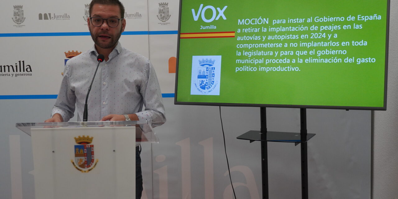 Vox pide al Gobierno de España que no se apliquen peajes en las autovías del país
