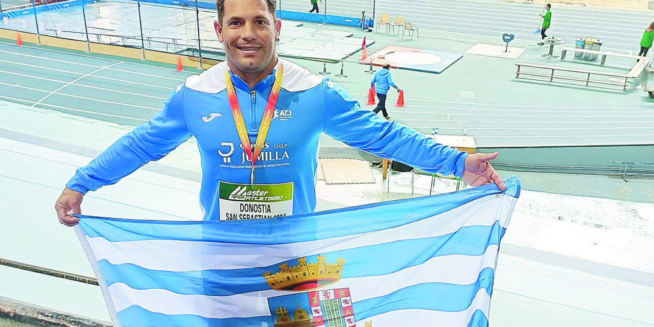 Álex Barrón vuelve con una medalla de plata de San Sebastián en el Campeonato de España Máster en lanzamiento de peso