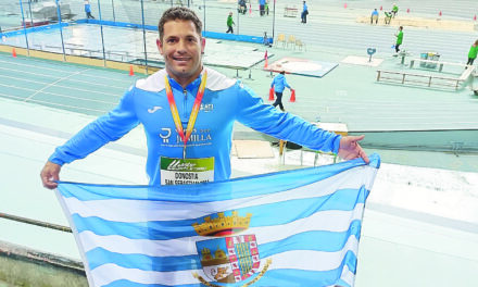 Álex Barrón vuelve con una medalla de plata de San Sebastián en el Campeonato de España Máster en lanzamiento de peso