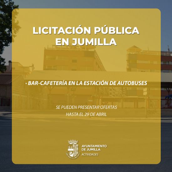 Abierto el plazo de licitación para la explotación del bar-cafetería de la Estación de Autobuses