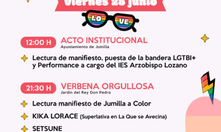 Jumilla a Color celebra el Día LGTBI+ con una Verbena Orgullosa en el jardín del Rey D. Pedro