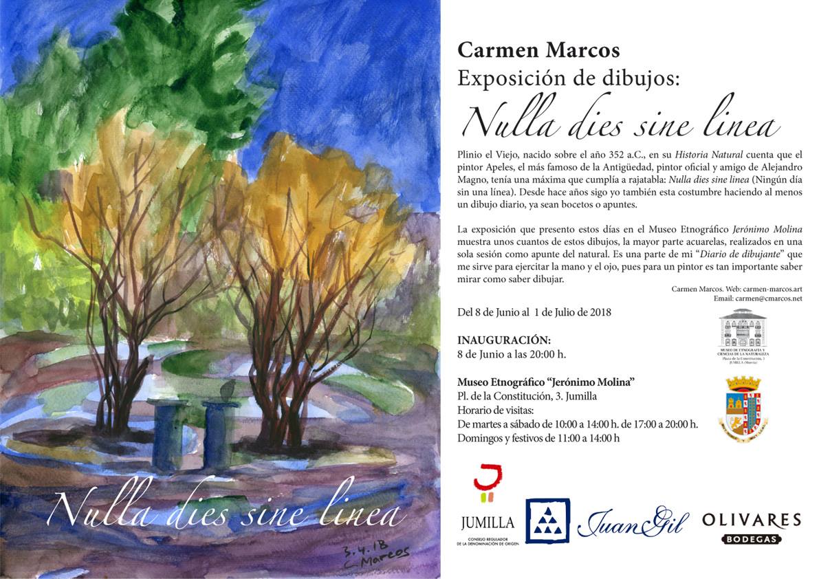 Carmen Marcos Inaugura «Nulla dies sine linea»