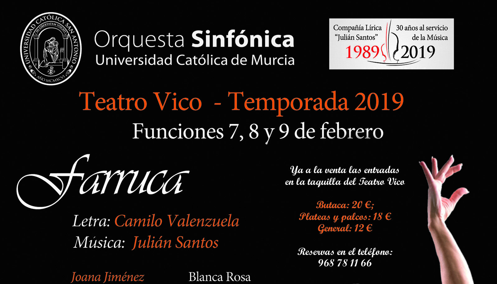 El Teatro Vico reestrena hoy «Farruca» del gran maestro compositor Julián Santos