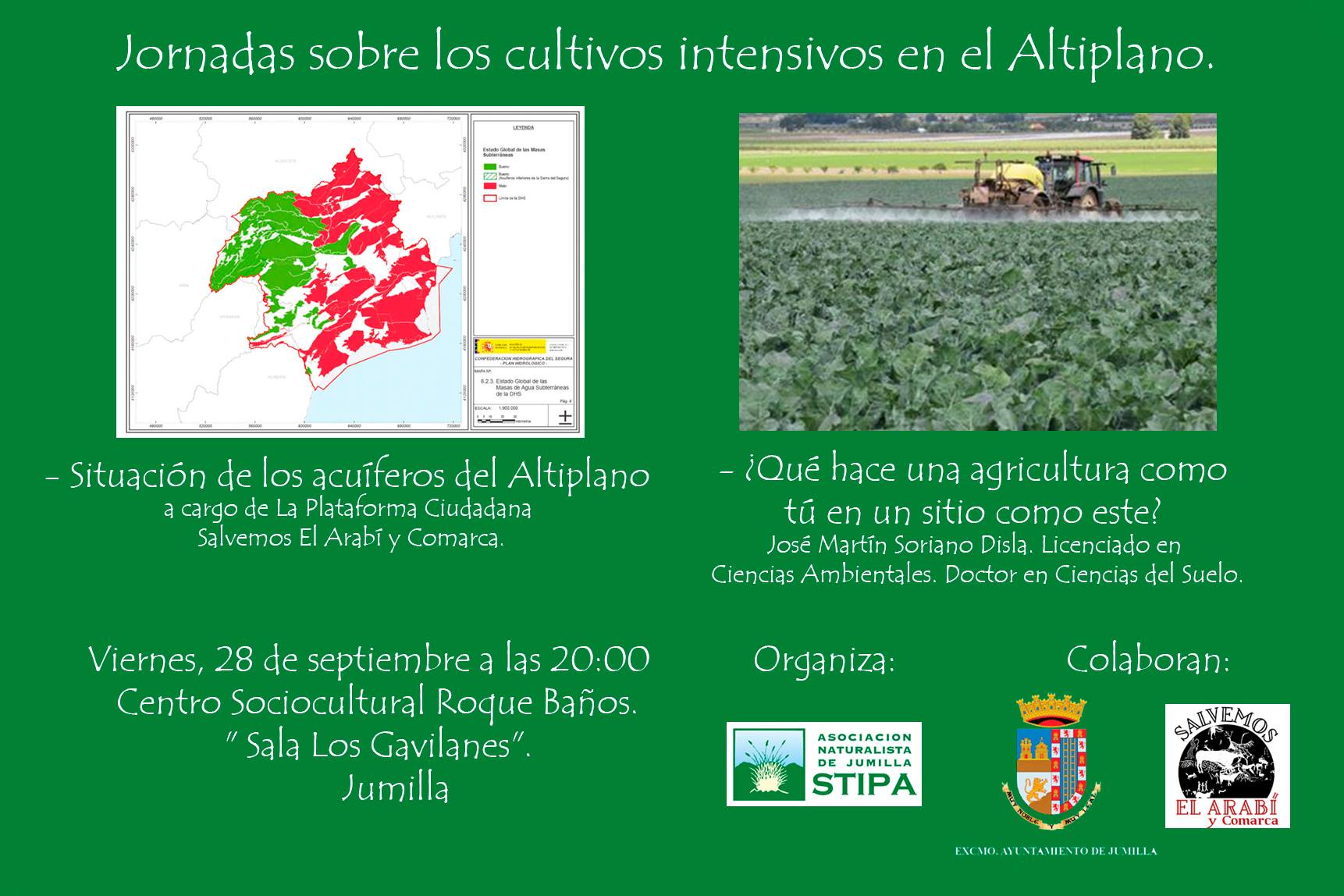 Stipa analizará en una charla la situación de los acuíferos en el Altiplano y el impacto de la agricultura extensiva