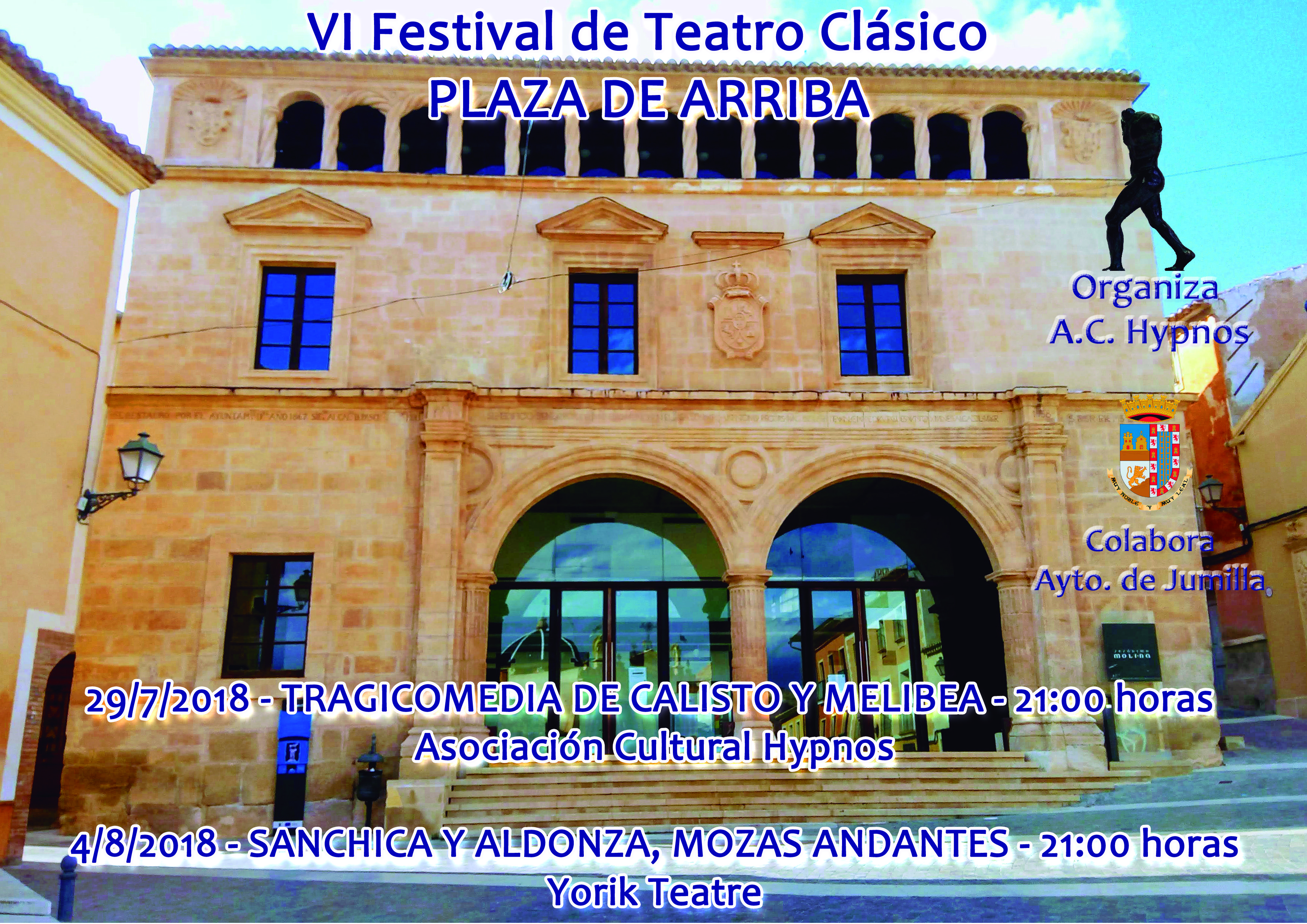 La Asociación Hypnos pone en marcha el VI Festival de Teatro Clásico en la Plaza de Arriba