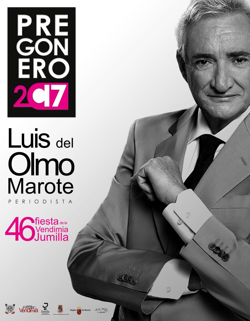 Luis del Olmo, un pregonero “de lujo” para la Fiesta de la Vendimia