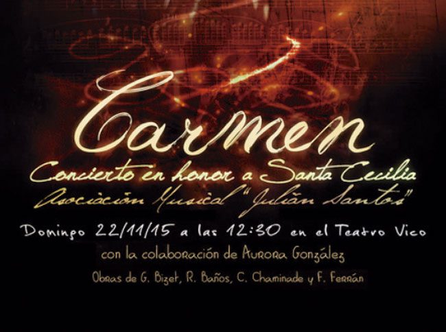 La obra ‘Carmen’, protagonista del concierto de la banda de la Asociación Julián Santos