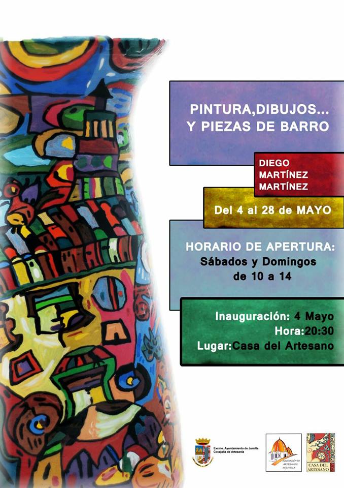 Esta tarde se inaugura la exposición de Diego Martínez titulada ‘Pinturas, dibujos y piezas de barro’