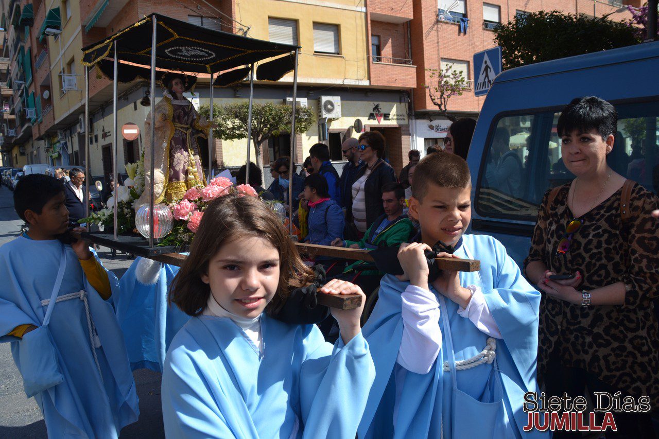 Todas las procesiones infantiles y la Tamborada Escolar en Siete Días Jumilla