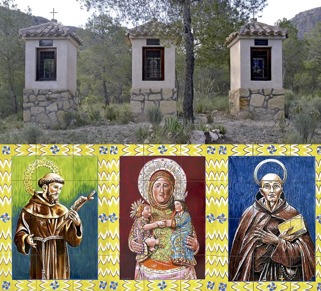 El pintor Eduardo Gea ha renovado las imágenes de tres pasos de Santa Ana