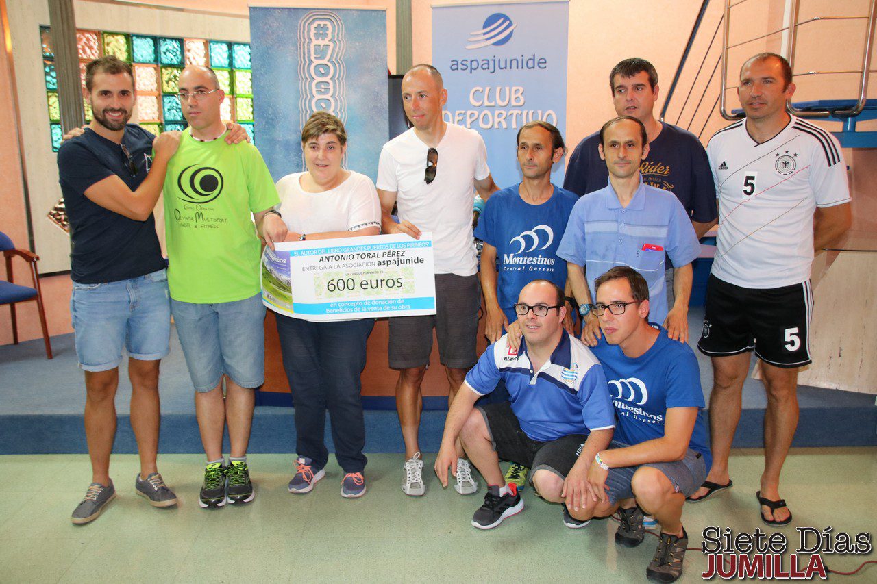 Antonio Toral dona 600 euros a Aspajunide