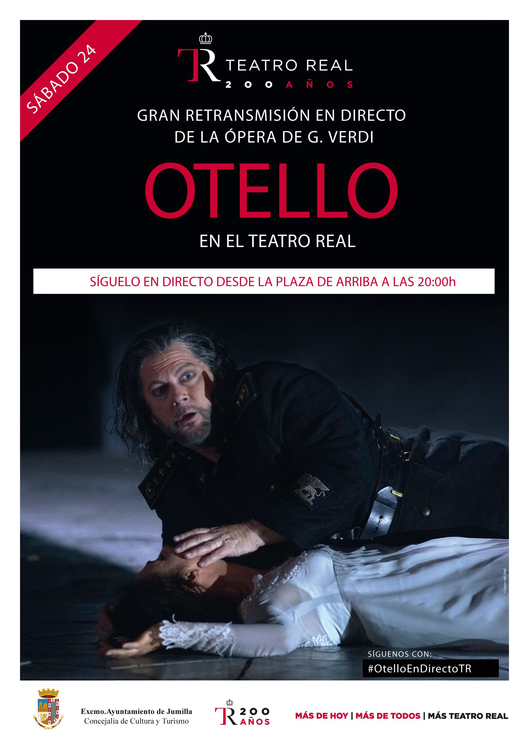 Este sábado se retransmitirá en directo desde la Plaza de Arriba la ópera de Verdi, ‘Otello’