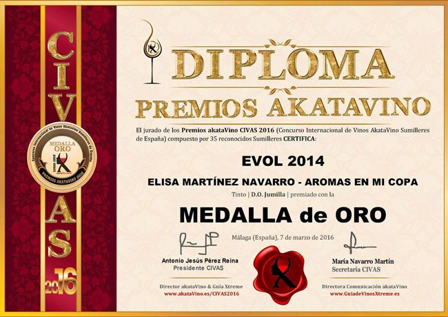 Evol 2014 recibe una Medalla de Oro en el internacional CIVAS 2016