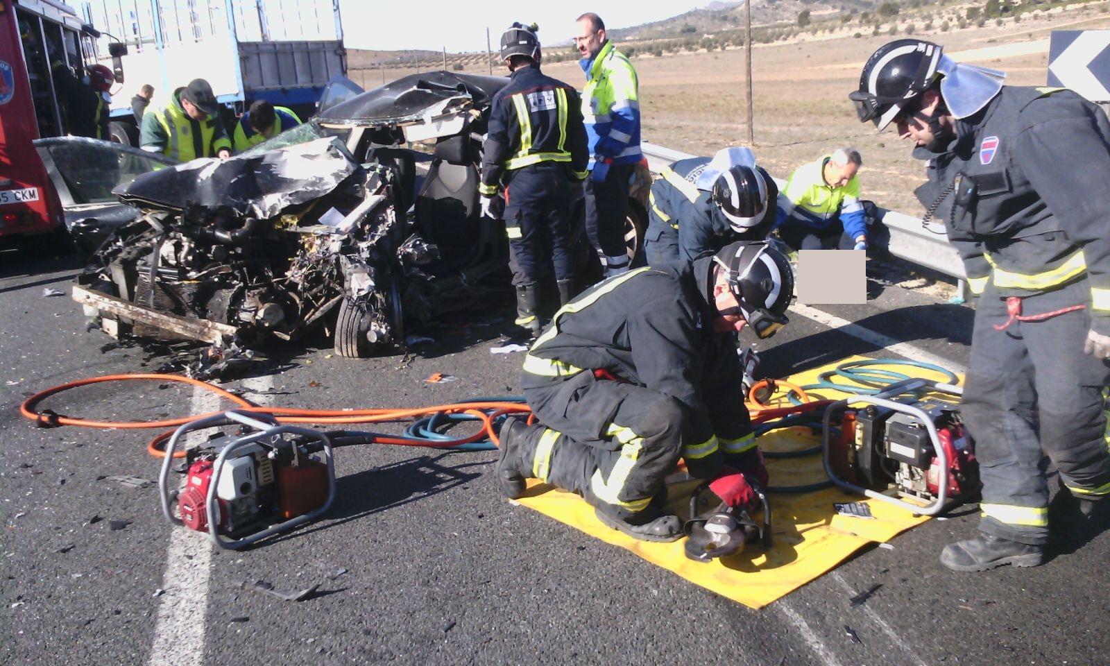 Un fallecido en accidente de tráfico en la Nacional 344, Jumilla – Yecla