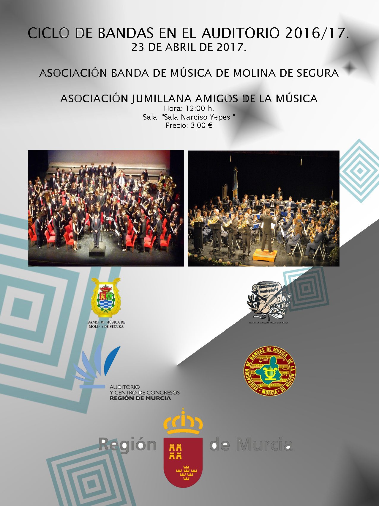 La AJAM participa este domingo en el ciclo Bandas de Música en Murcia
