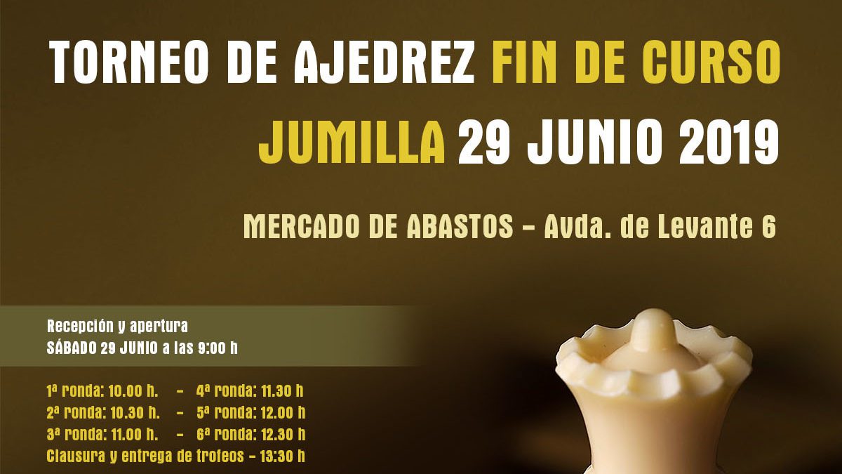 El Mercado de Abastos acogerá el sábado el Torneo de Ajedrez Fin de Curso