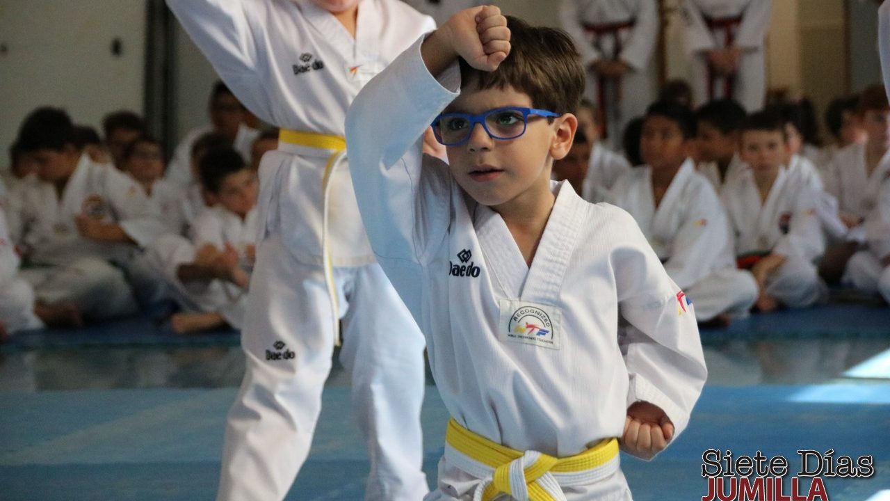 Unos ochenta alumnos de taekwondo lucen nuevo cinturón