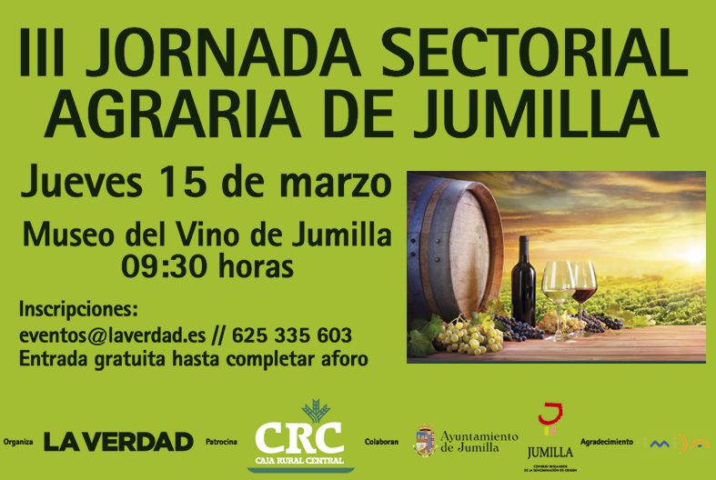 La viticultura y la actualidad de las bodegas a debate en la Jornada Sectorial de Jumilla que se celebra mañana jueves en el Museo del Vino