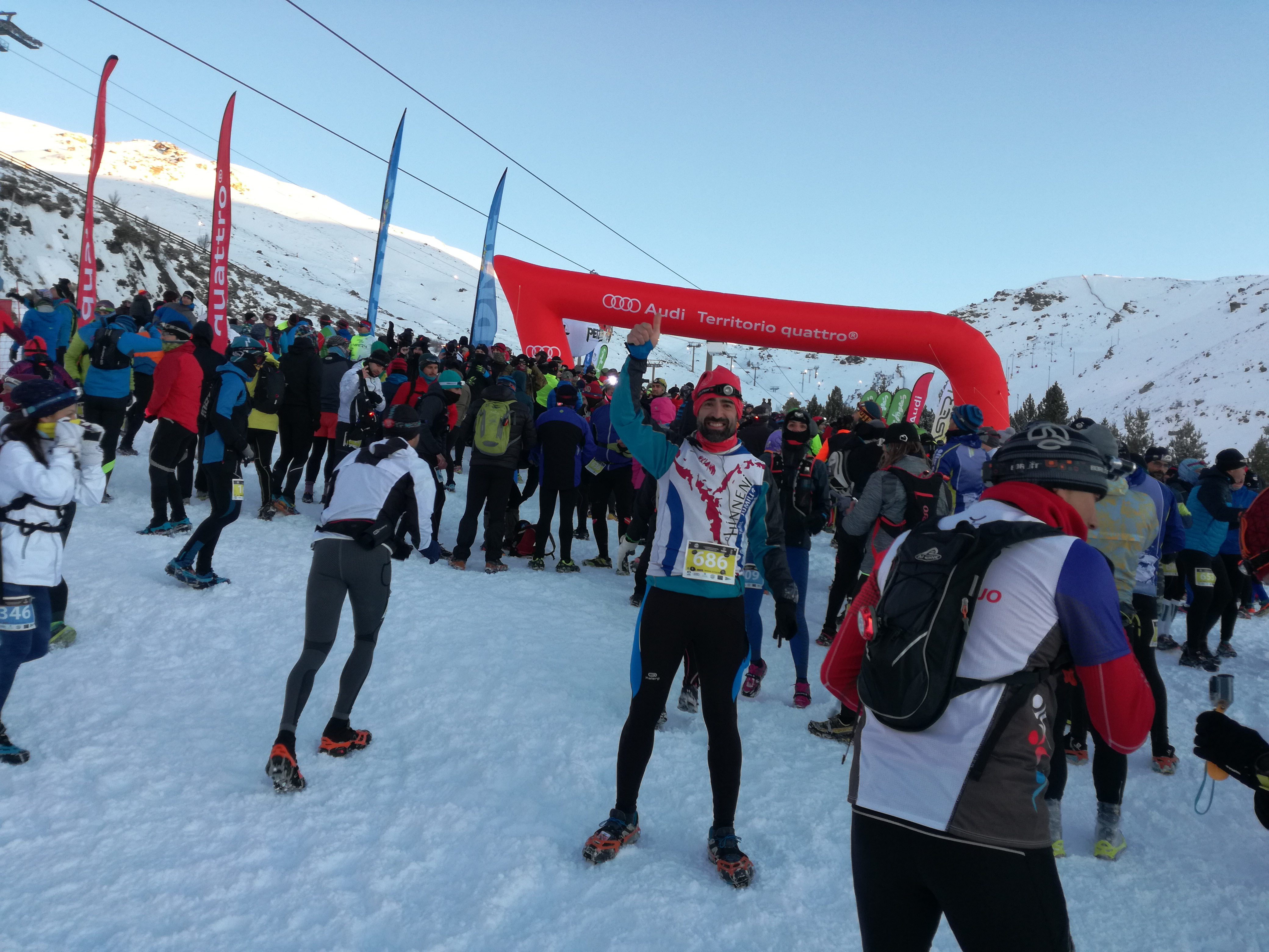 Manuel Esteve, 54º en el Campeonato de España de snowrunning