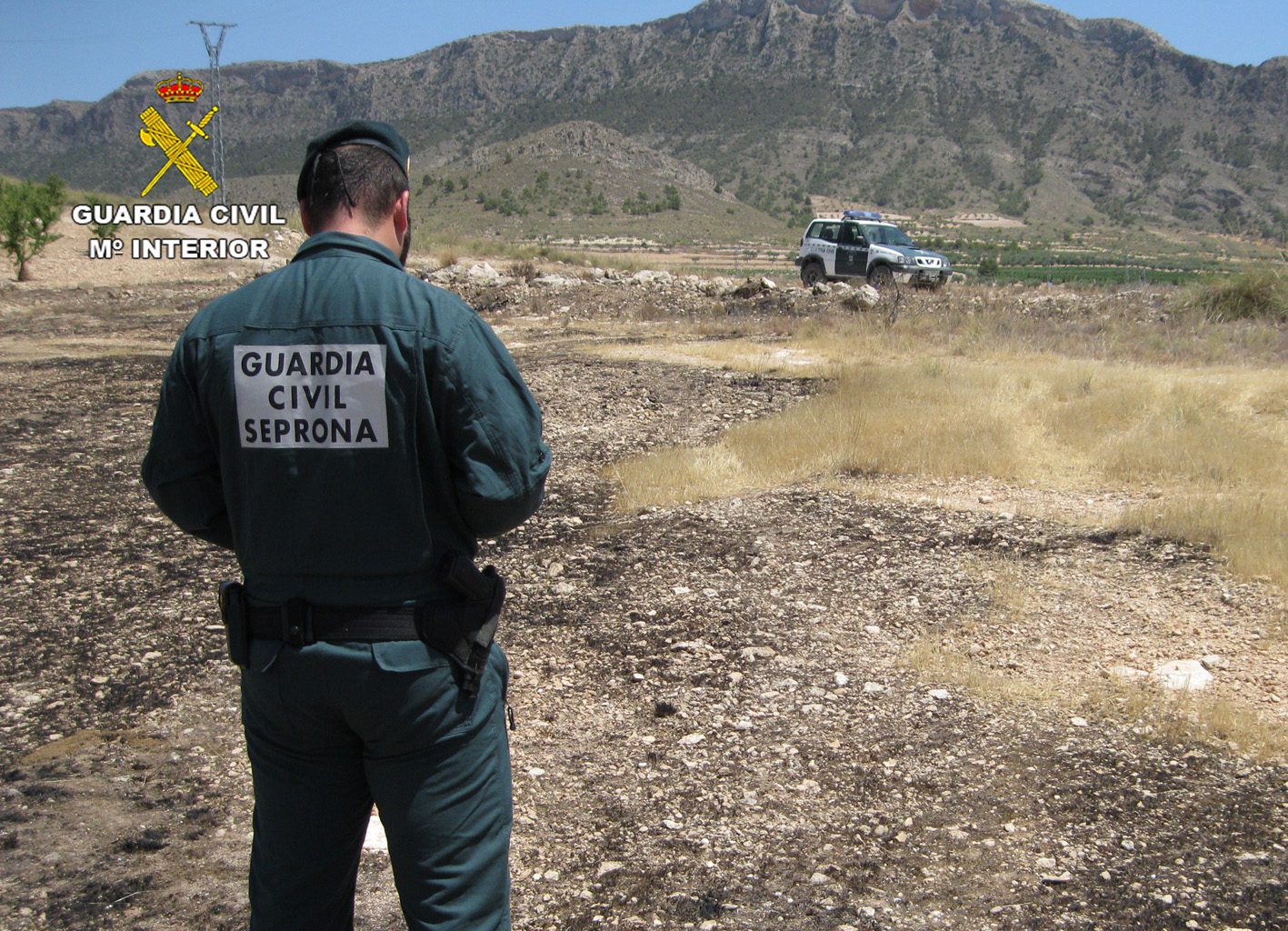La Guardia Civil investiga a dos jóvenes por un incendio en Jumilla