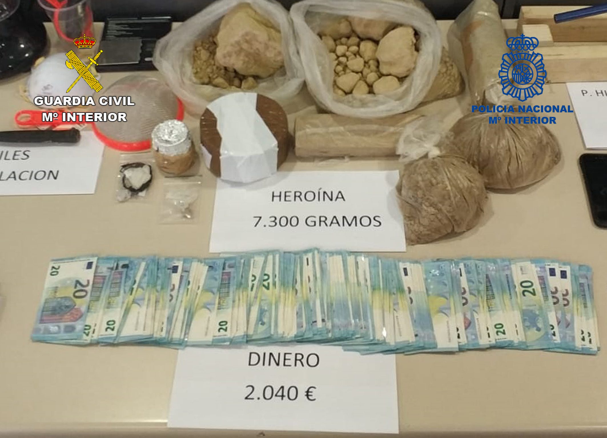 Desarticulan una red de tráfico de marihuana y heroína asentada en Jumilla y Alicante
