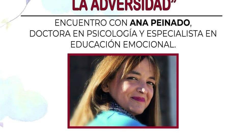 Adix Jumilla ha organizado para el martes 8 de octubre un encuentro con la doctora en psicología Ana Peinado