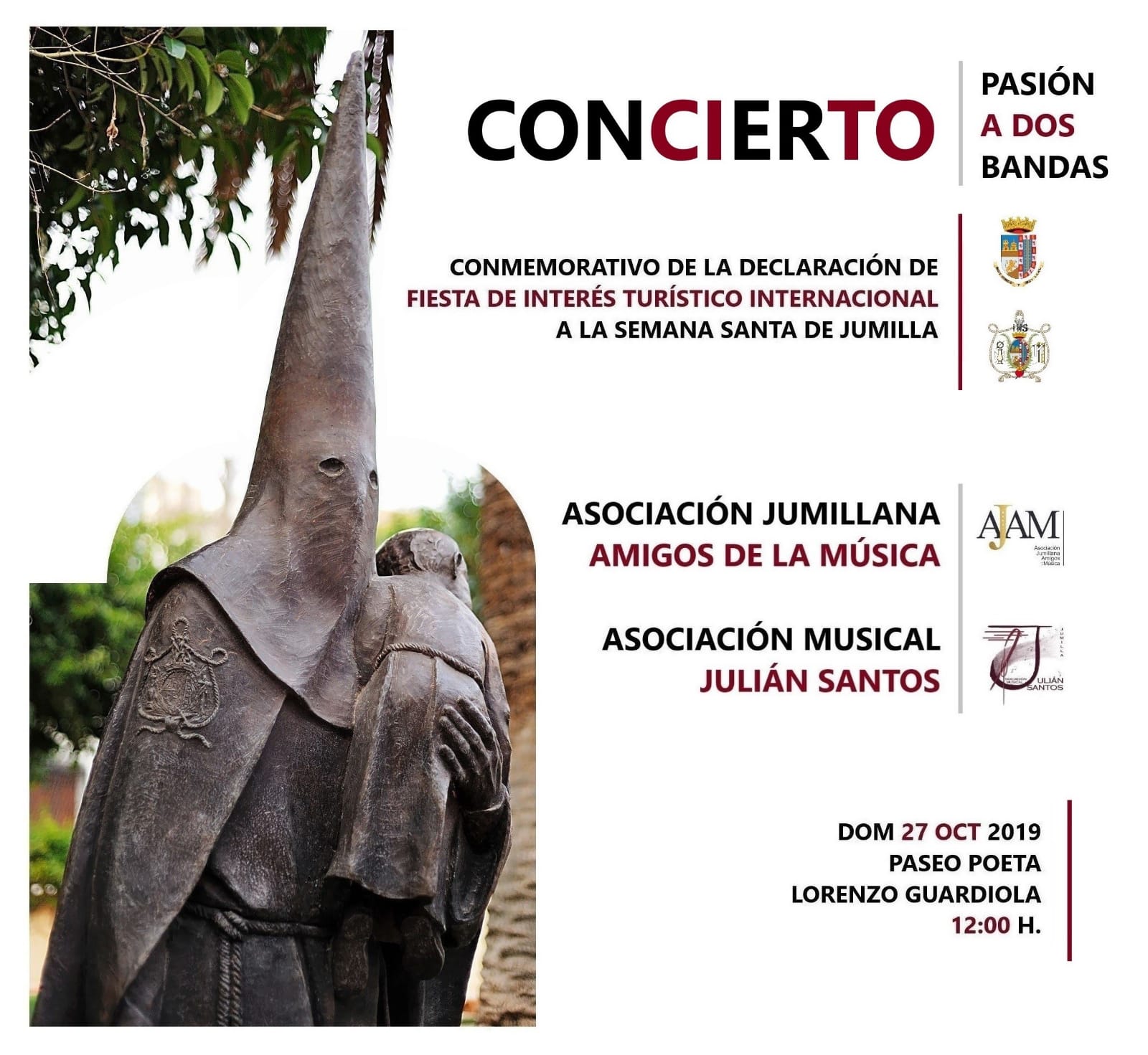 La Julián Santos y la AJAM celebran el Interés Turístico Internacional en el concierto ‘Pasión a dos bandas’