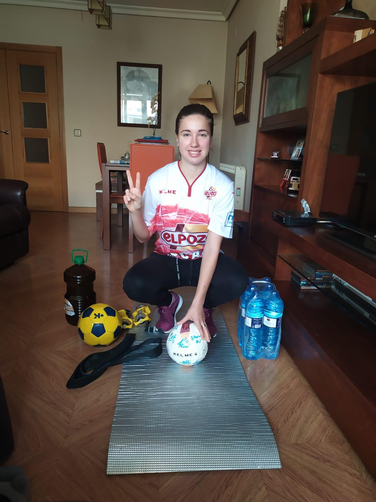 Sonia Palencia: “Mi hermana me ayuda para entrenar en casa”